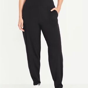 Old Navy Black High-Waisted StudioSmooth Jogger, M Tall